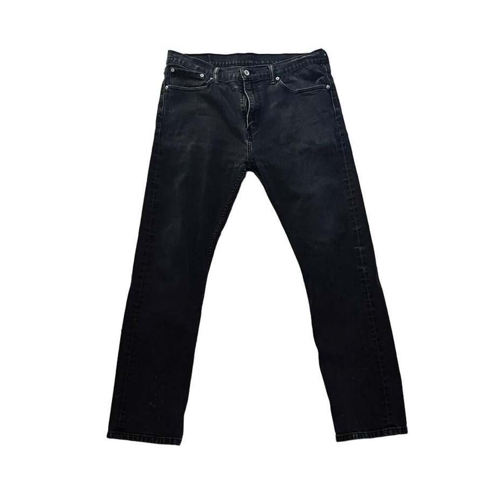 Levi's 508 Regular Taper Black Denim Jeans Mens W35 L32